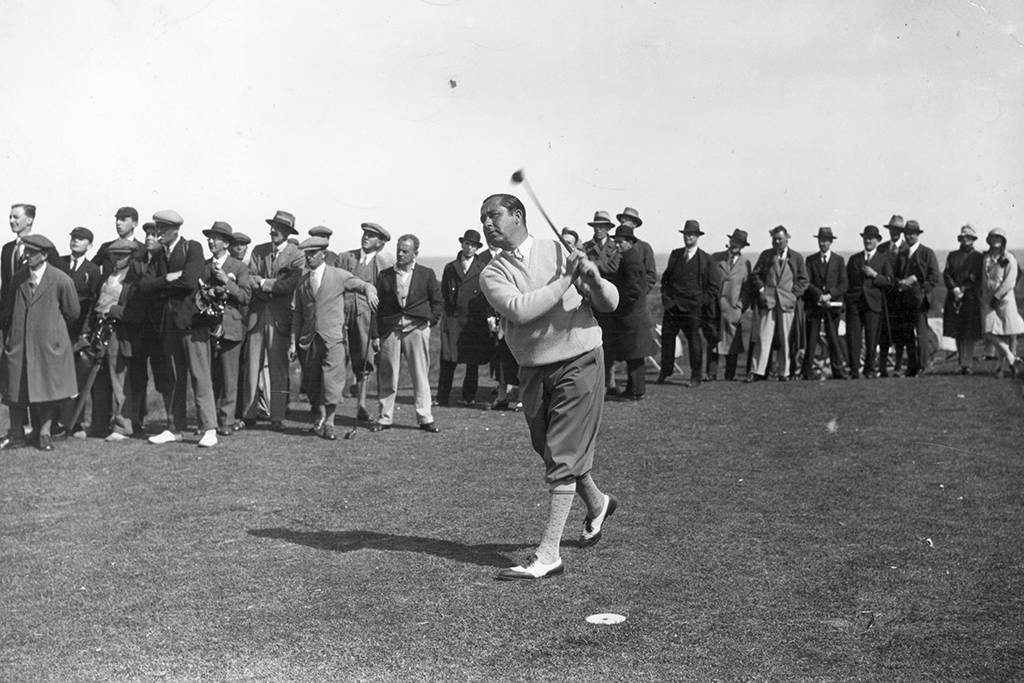 Walter Hagen at The Open in 1928